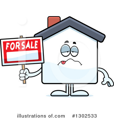 Royalty-Free (RF) House Clipart Illustration by Cory Thoman - Stock Sample #1302533