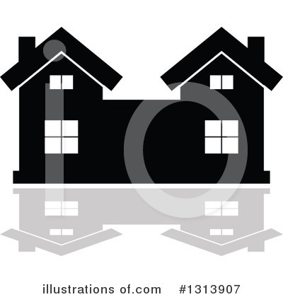 Royalty-Free (RF) House Clipart Illustration by Vector Tradition SM - Stock Sample #1313907