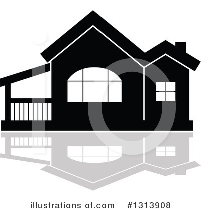 Royalty-Free (RF) House Clipart Illustration by Vector Tradition SM - Stock Sample #1313908