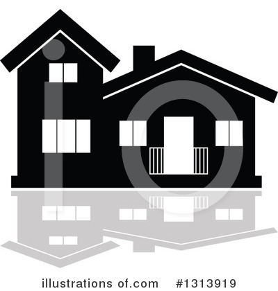 Royalty-Free (RF) House Clipart Illustration by Vector Tradition SM - Stock Sample #1313919