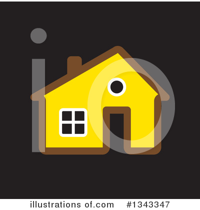 Royalty-Free (RF) House Clipart Illustration by ColorMagic - Stock Sample #1343347