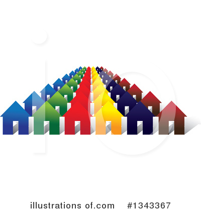 Royalty-Free (RF) House Clipart Illustration by ColorMagic - Stock Sample #1343367