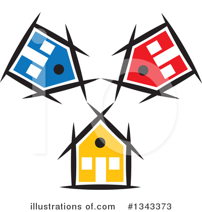 Royalty-Free (RF) House Clipart Illustration by ColorMagic - Stock Sample #1343373