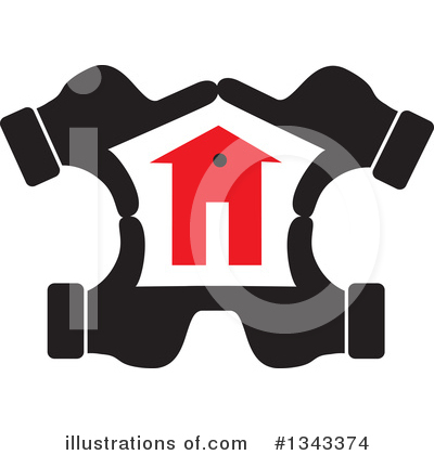 Royalty-Free (RF) House Clipart Illustration by ColorMagic - Stock Sample #1343374
