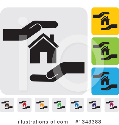 Royalty-Free (RF) House Clipart Illustration by ColorMagic - Stock Sample #1343383