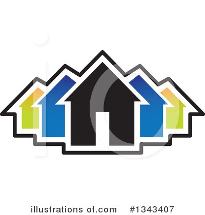 House Clipart #1343407 by ColorMagic
