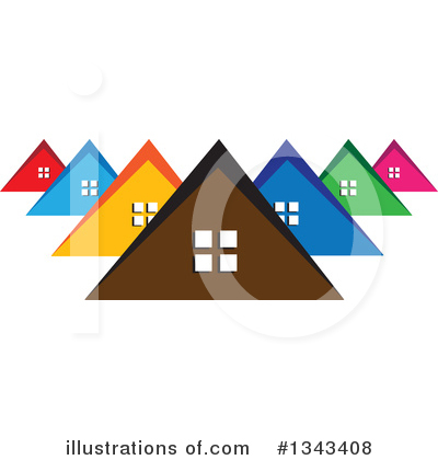Royalty-Free (RF) House Clipart Illustration by ColorMagic - Stock Sample #1343408