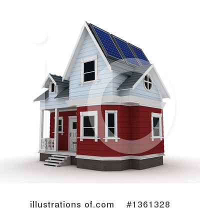 Royalty-Free (RF) House Clipart Illustration by KJ Pargeter - Stock Sample #1361328