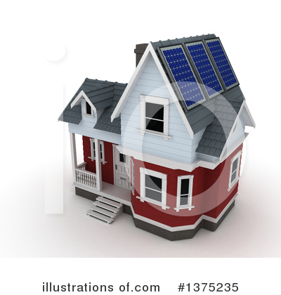 Royalty-Free (RF) House Clipart Illustration by KJ Pargeter - Stock Sample #1375235