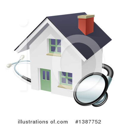 House Clipart #1387752 by AtStockIllustration
