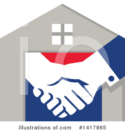 Royalty-Free (RF) House Clipart Illustration by patrimonio - Stock Sample #1417865
