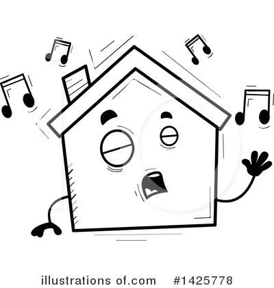 Royalty-Free (RF) House Clipart Illustration by Cory Thoman - Stock Sample #1425778