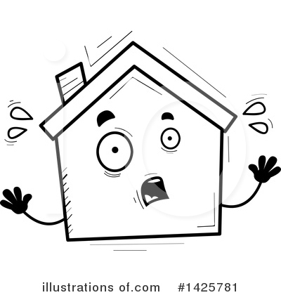 Royalty-Free (RF) House Clipart Illustration by Cory Thoman - Stock Sample #1425781