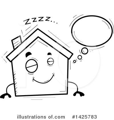 Royalty-Free (RF) House Clipart Illustration by Cory Thoman - Stock Sample #1425783