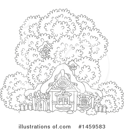 Royalty-Free (RF) House Clipart Illustration by Alex Bannykh - Stock Sample #1459583