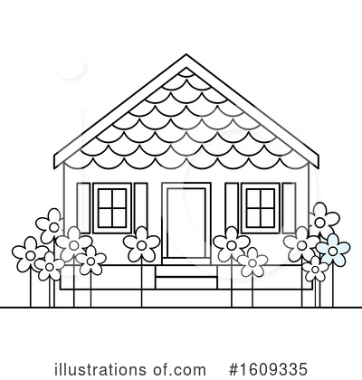 Royalty-Free (RF) House Clipart Illustration by Lal Perera - Stock Sample #1609335