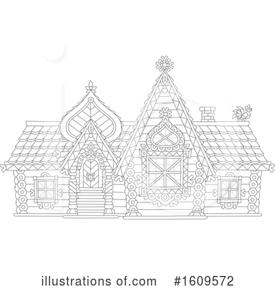 Royalty-Free (RF) House Clipart Illustration by Alex Bannykh - Stock Sample #1609572