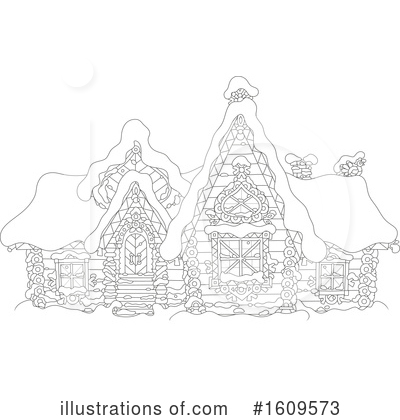 Royalty-Free (RF) House Clipart Illustration by Alex Bannykh - Stock Sample #1609573