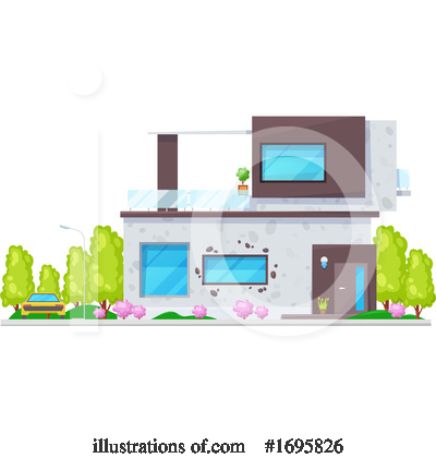 Royalty-Free (RF) House Clipart Illustration by Vector Tradition SM - Stock Sample #1695826