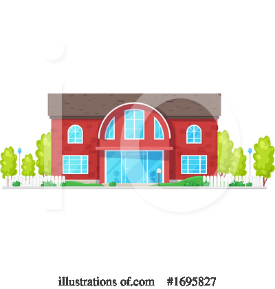 Royalty-Free (RF) House Clipart Illustration by Vector Tradition SM - Stock Sample #1695827