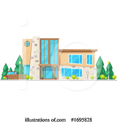 Royalty-Free (RF) House Clipart Illustration by Vector Tradition SM - Stock Sample #1695828
