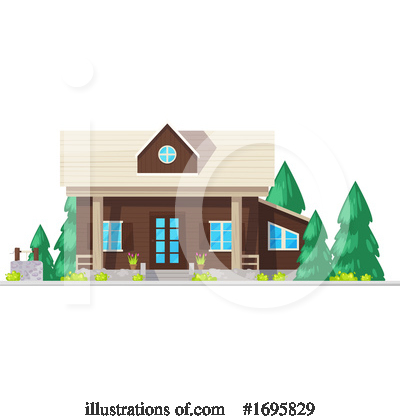Royalty-Free (RF) House Clipart Illustration by Vector Tradition SM - Stock Sample #1695829