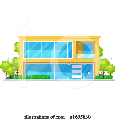 Royalty-Free (RF) House Clipart Illustration by Vector Tradition SM - Stock Sample #1695830