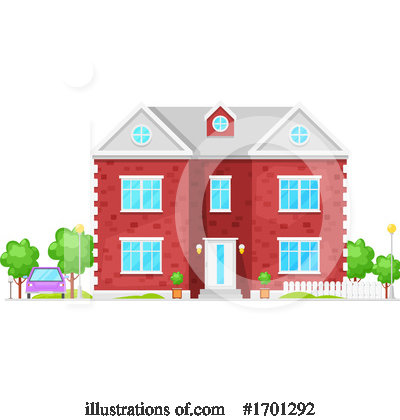 Royalty-Free (RF) House Clipart Illustration by Vector Tradition SM - Stock Sample #1701292