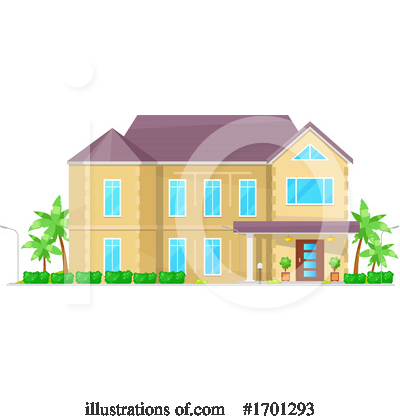 Royalty-Free (RF) House Clipart Illustration by Vector Tradition SM - Stock Sample #1701293