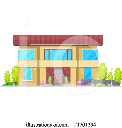 Royalty-Free (RF) House Clipart Illustration by Vector Tradition SM - Stock Sample #1701294