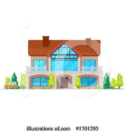 Royalty-Free (RF) House Clipart Illustration by Vector Tradition SM - Stock Sample #1701295