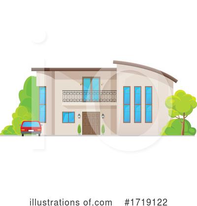 Royalty-Free (RF) House Clipart Illustration by Vector Tradition SM - Stock Sample #1719122