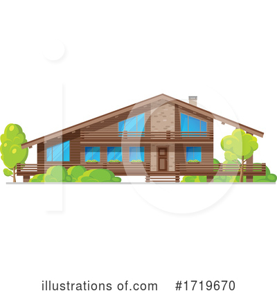Royalty-Free (RF) House Clipart Illustration by Vector Tradition SM - Stock Sample #1719670