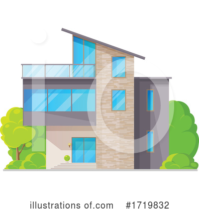 Royalty-Free (RF) House Clipart Illustration by Vector Tradition SM - Stock Sample #1719832