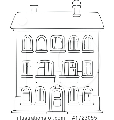Royalty-Free (RF) House Clipart Illustration by Alex Bannykh - Stock Sample #1723055
