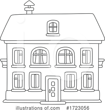 Royalty-Free (RF) House Clipart Illustration by Alex Bannykh - Stock Sample #1723056