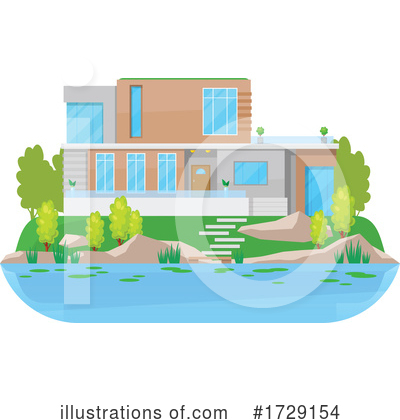 Royalty-Free (RF) House Clipart Illustration by Vector Tradition SM - Stock Sample #1729154