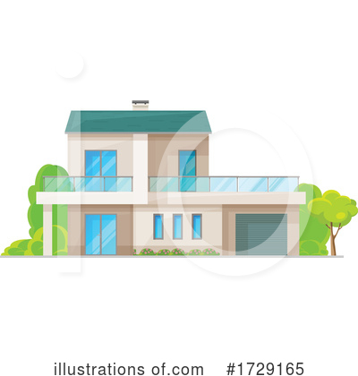 Royalty-Free (RF) House Clipart Illustration by Vector Tradition SM - Stock Sample #1729165
