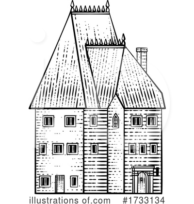Royalty-Free (RF) House Clipart Illustration by AtStockIllustration - Stock Sample #1733134