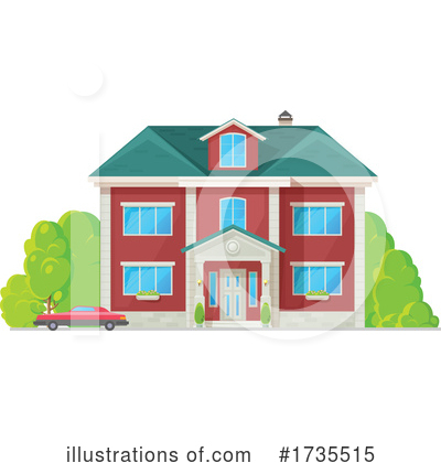 Royalty-Free (RF) House Clipart Illustration by Vector Tradition SM - Stock Sample #1735515