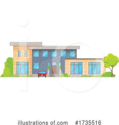 Royalty-Free (RF) House Clipart Illustration by Vector Tradition SM - Stock Sample #1735516