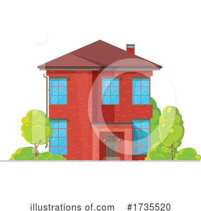 Royalty-Free (RF) House Clipart Illustration by Vector Tradition SM - Stock Sample #1735520