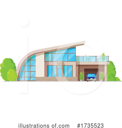 Royalty-Free (RF) House Clipart Illustration by Vector Tradition SM - Stock Sample #1735523