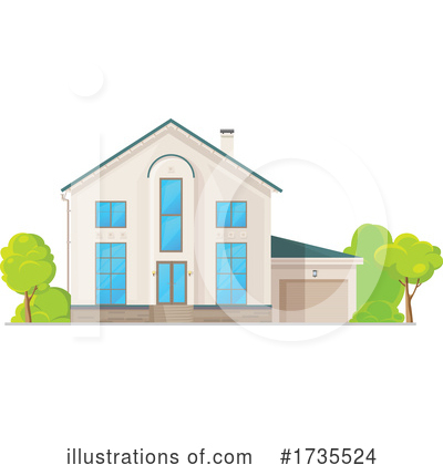 Royalty-Free (RF) House Clipart Illustration by Vector Tradition SM - Stock Sample #1735524