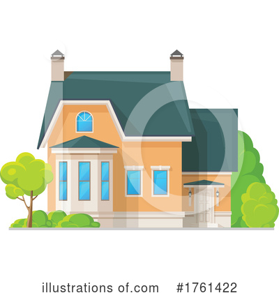 Royalty-Free (RF) House Clipart Illustration by Vector Tradition SM - Stock Sample #1761422