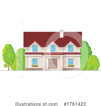 Royalty-Free (RF) House Clipart Illustration by Vector Tradition SM - Stock Sample #1761423