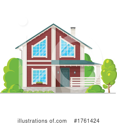 Royalty-Free (RF) House Clipart Illustration by Vector Tradition SM - Stock Sample #1761424