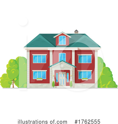Royalty-Free (RF) House Clipart Illustration by Vector Tradition SM - Stock Sample #1762555