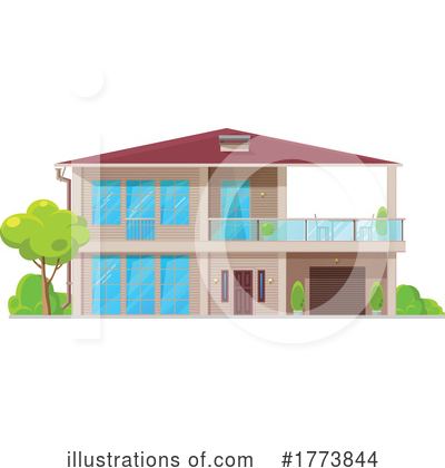 Royalty-Free (RF) House Clipart Illustration by Vector Tradition SM - Stock Sample #1773844