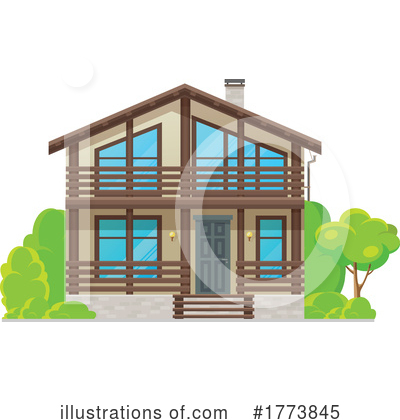 Royalty-Free (RF) House Clipart Illustration by Vector Tradition SM - Stock Sample #1773845
